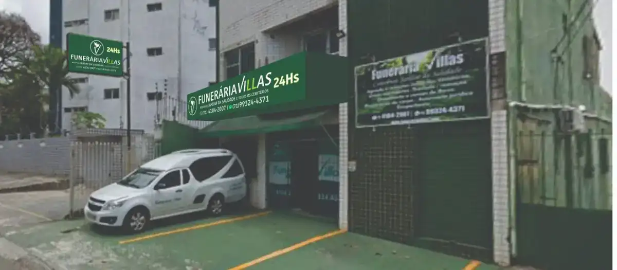 Fachada da Funerária Villas em Salvador